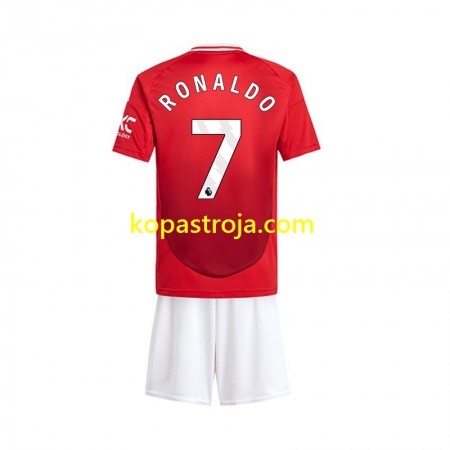 Billiga Fotbollströjor Manchester United Cristiano Ronaldo 7 Barn Hemma tröja 2024/25 Kortärmad